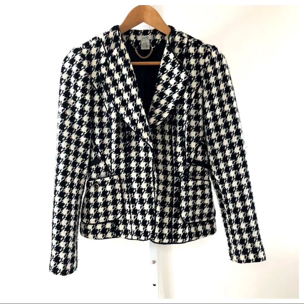 Vintage Cache Houndstooth Blazer Jacket
